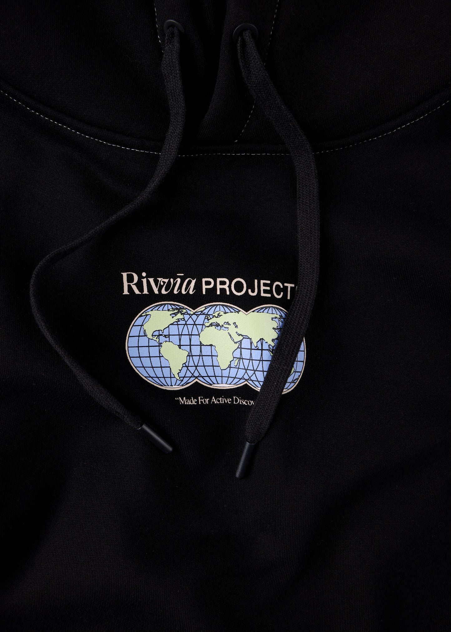 WORLD CONNECTION HOOD : BLACK