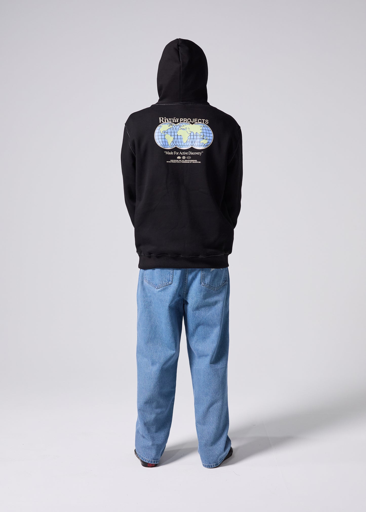 WORLD CONNECTION HOOD : BLACK