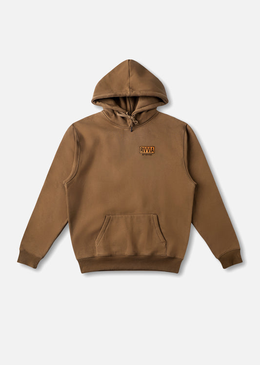 BOX LOGO HOOD : BROWN
