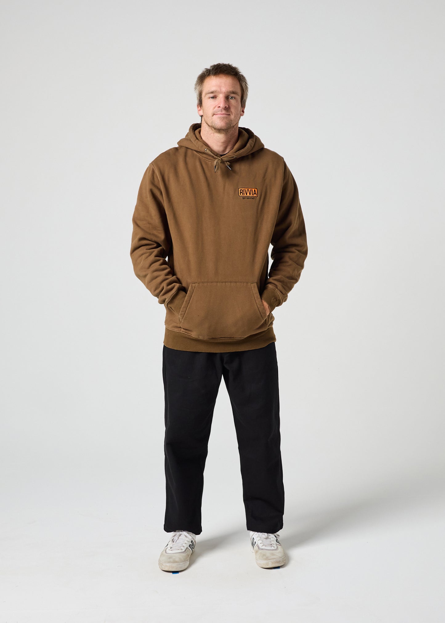BOX LOGO HOOD : BROWN