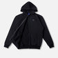 SCORECARD HEAVY WEIGHT FZ HOOD : WASHED BLACK