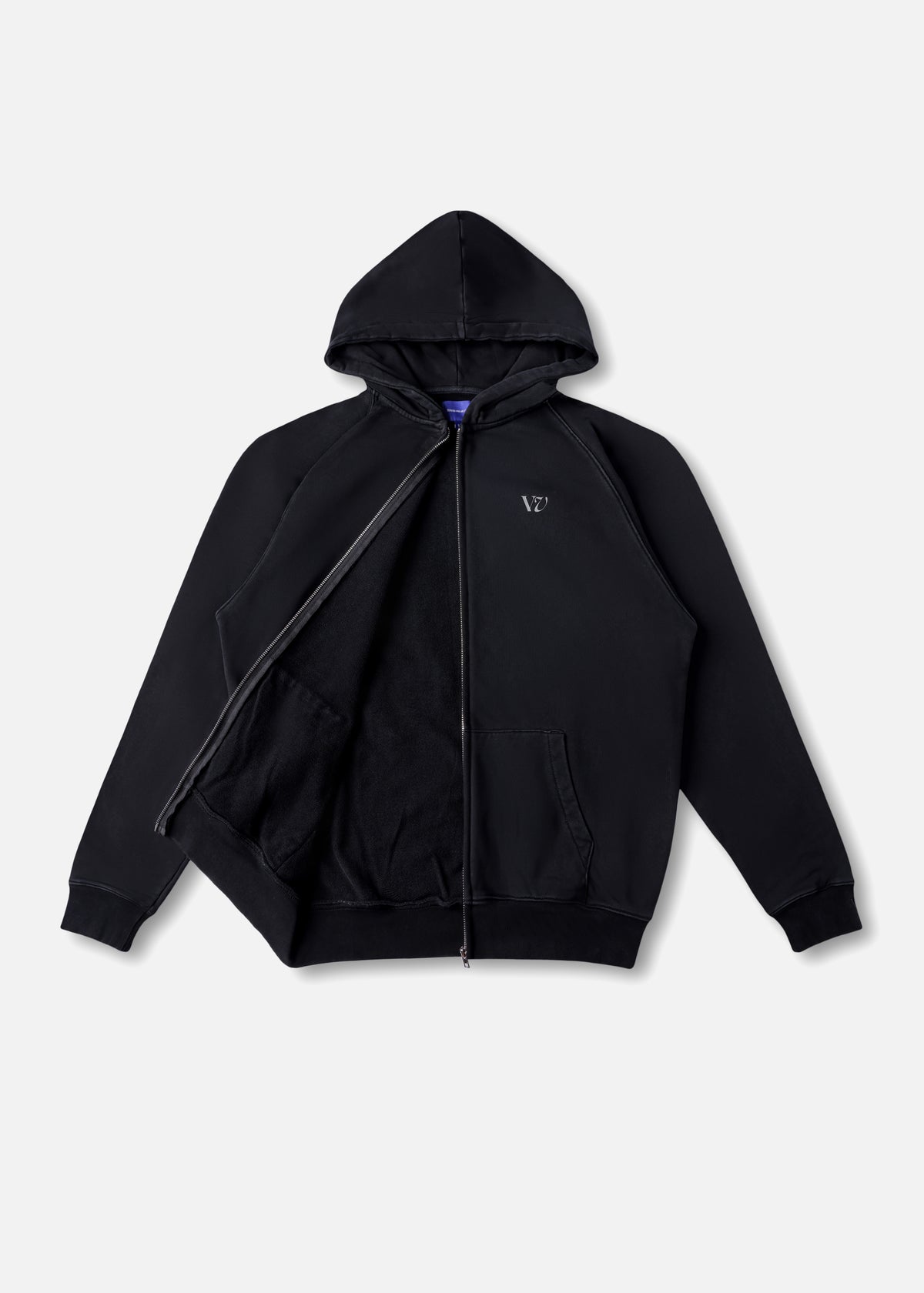SCORECARD HEAVY WEIGHT FZ HOOD : WASHED BLACK