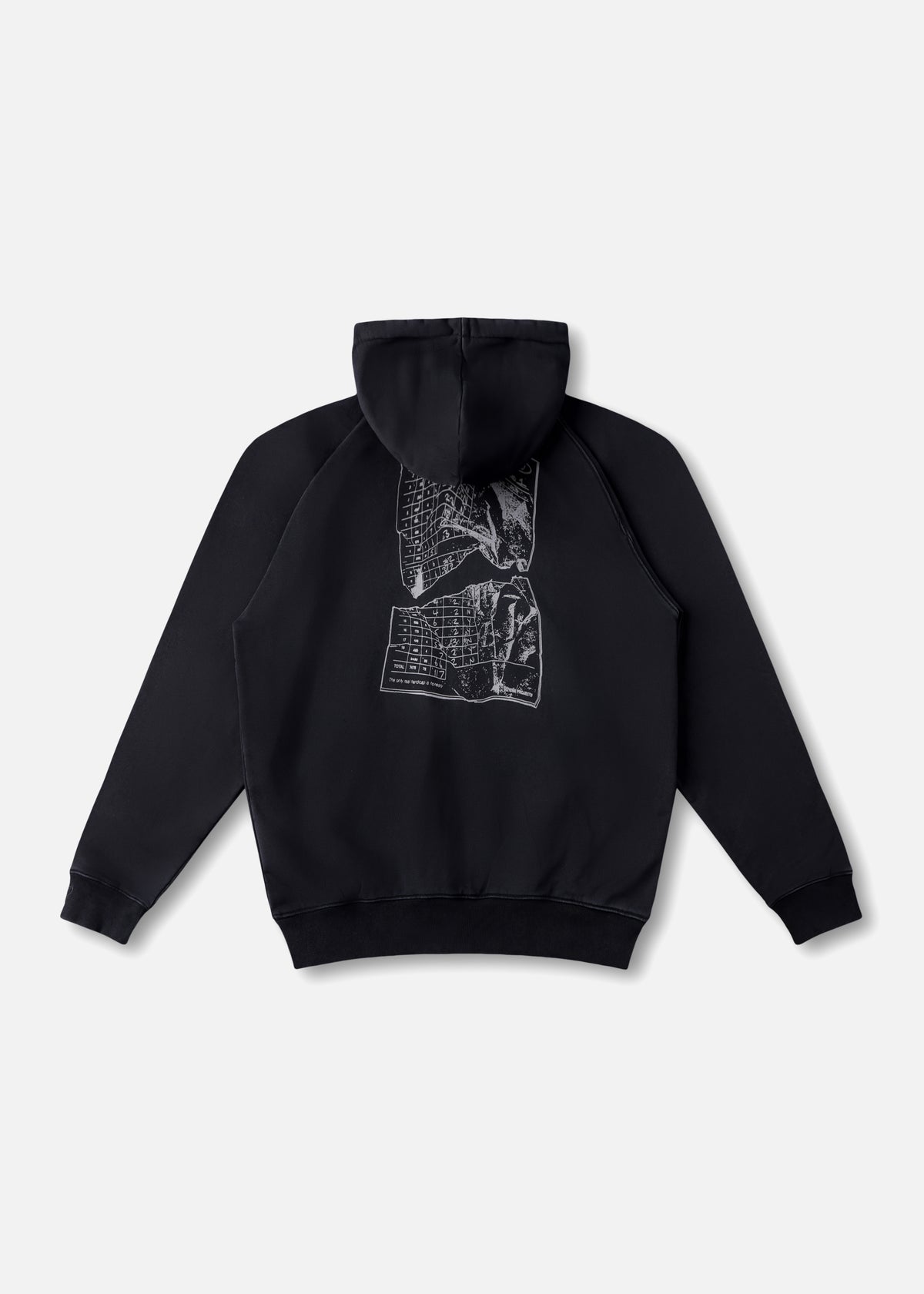 SCORECARD HEAVY WEIGHT FZ HOOD : WASHED BLACK