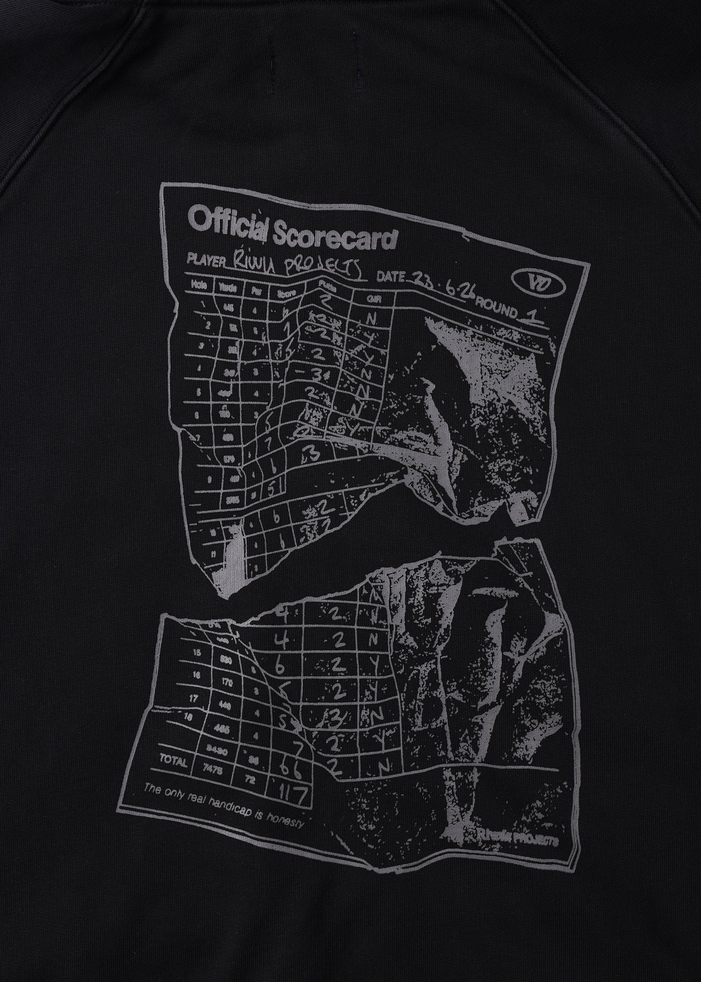 SCORECARD HEAVY WEIGHT FZ HOOD : WASHED BLACK