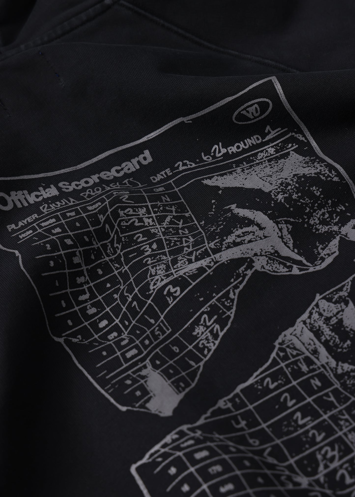 SCORECARD HEAVY WEIGHT FZ HOOD : WASHED BLACK