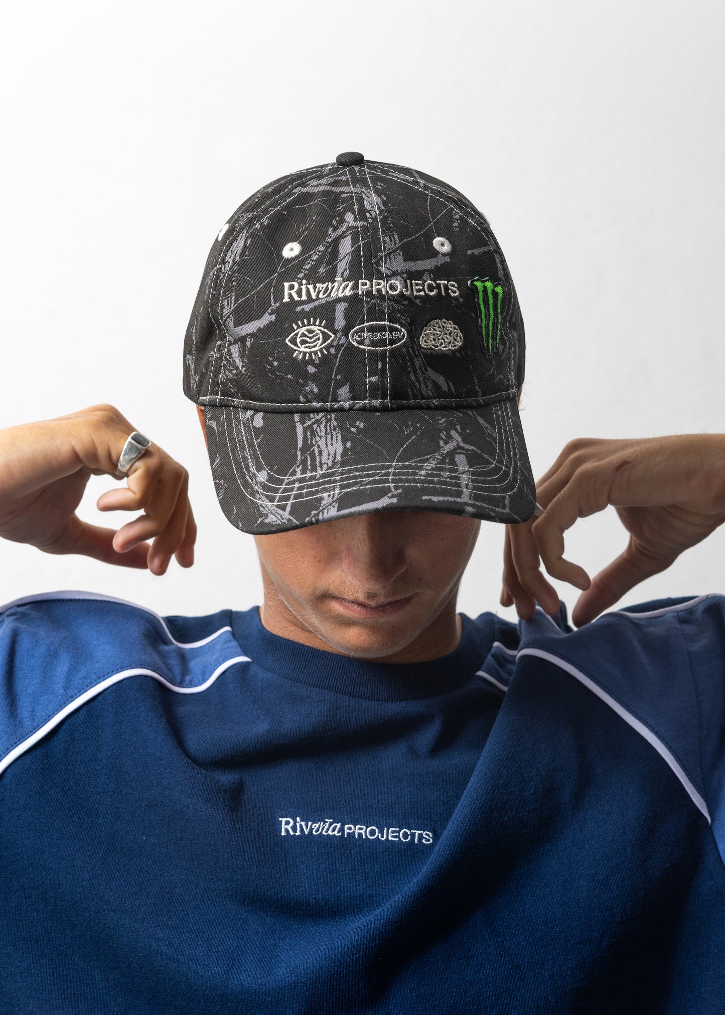 PROJECTS DAD CAP : BLACK CAMO