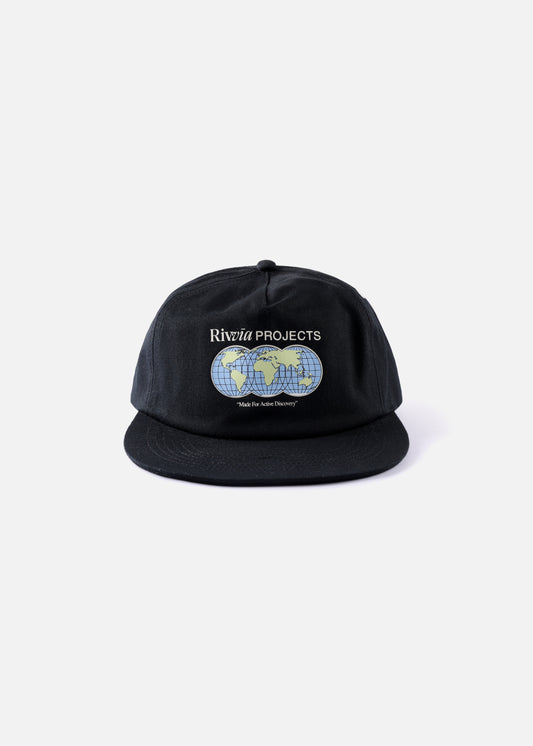 WORLD CONNECTION CAP : BLACK