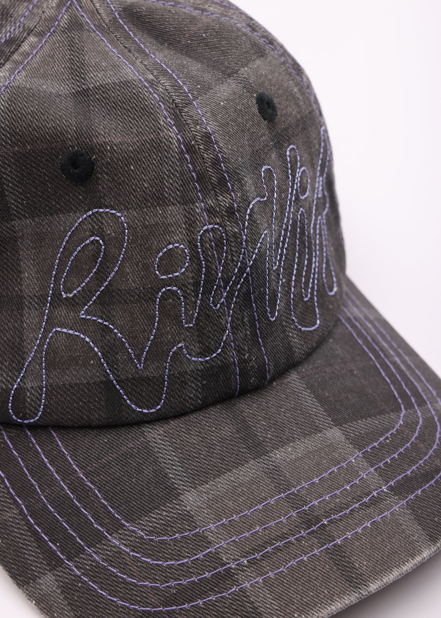 GRAF CHECK CAP : BROWN BLACK PLAID
