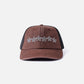 STARS TRUCKER CAP : BROWN BLUE