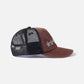 STARS TRUCKER CAP : BROWN BLUE