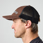 STARS TRUCKER CAP : BROWN BLUE