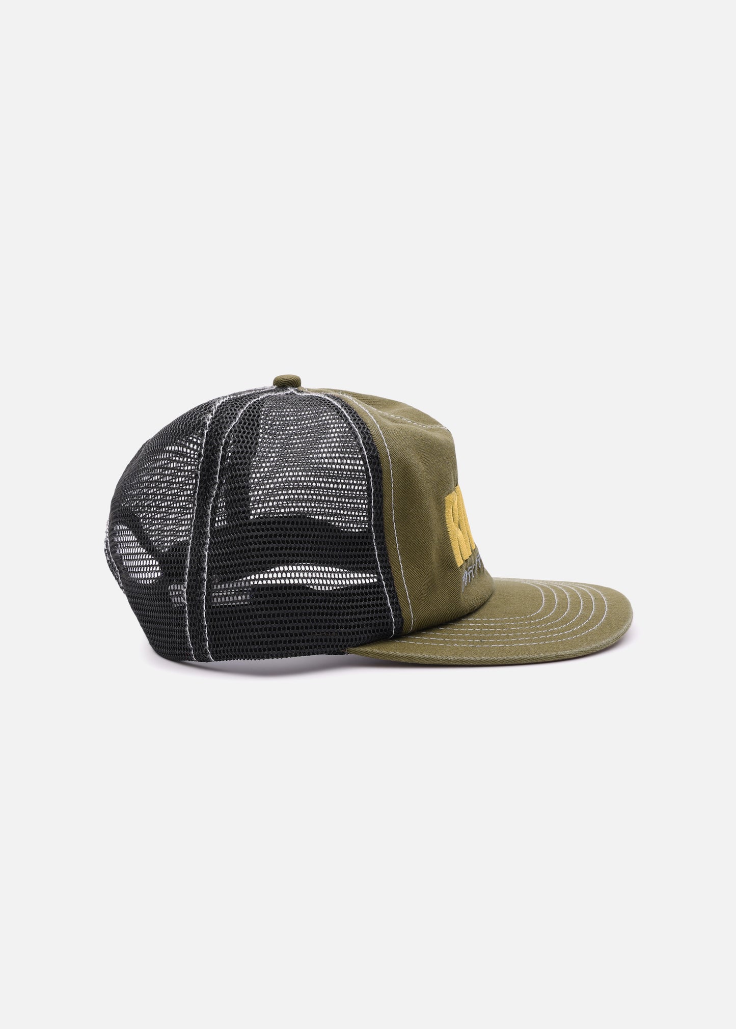 PACK TRUCKER CAP : ARMY BLACK