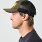 PACK TRUCKER CAP : ARMY BLACK