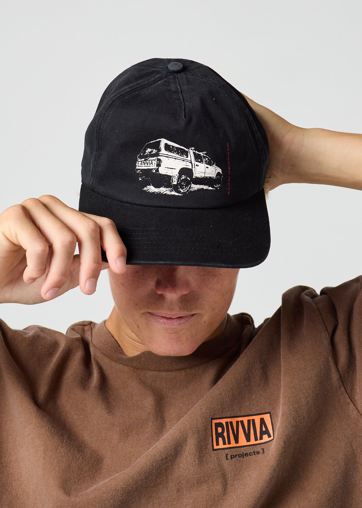 4WD CAP : WASHED BLACK