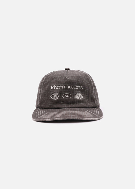 PROJECTS HOUNDSTOOTH CAP : BROWN HOUNDSTOOTH