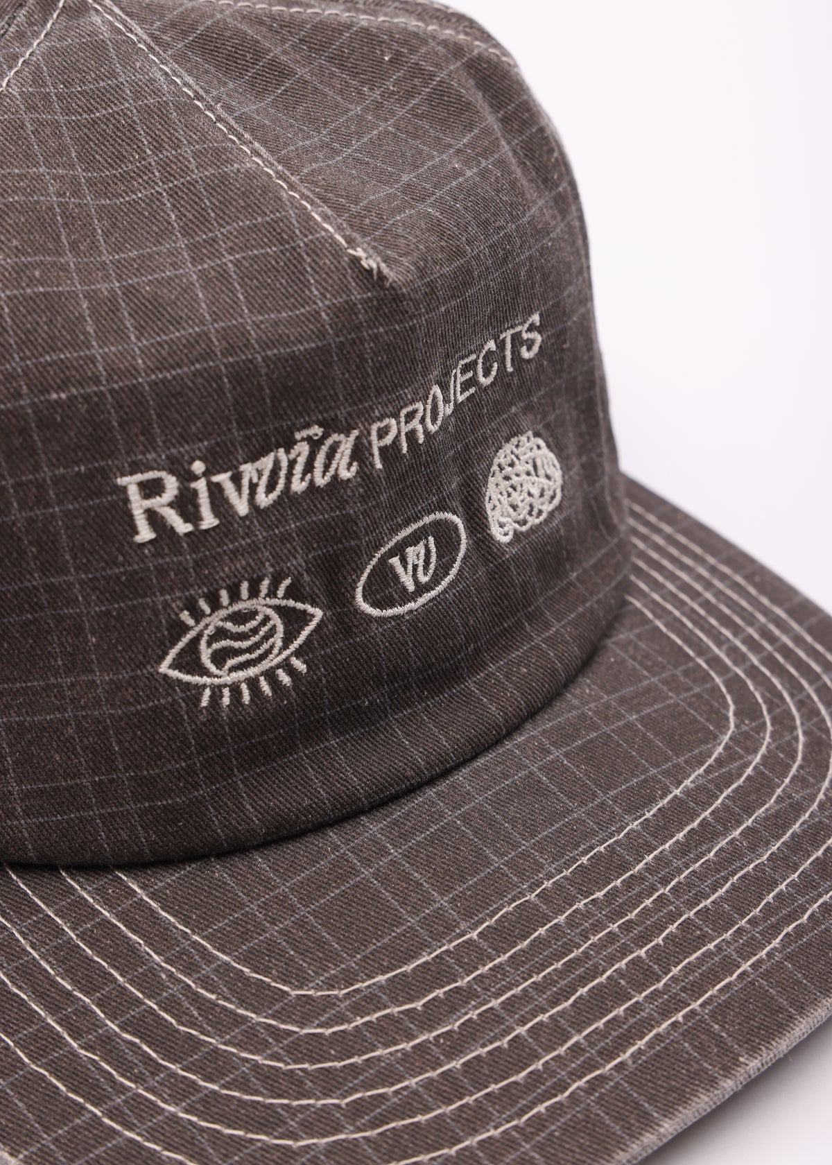 PROJECTS HOUNDSTOOTH CAP : BROWN HOUNDSTOOTH