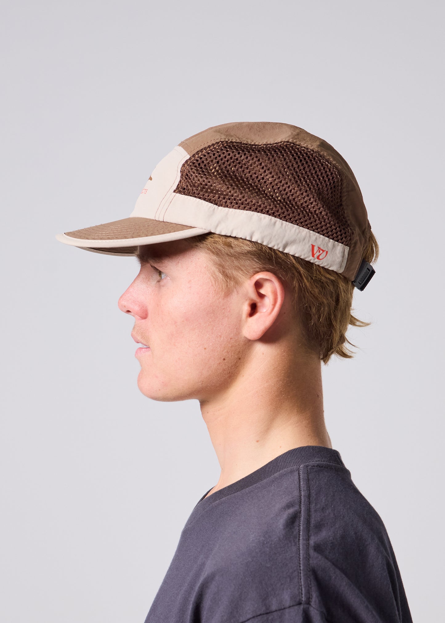 WORLD SPLAT RUNNING CAP : BROWN BONE