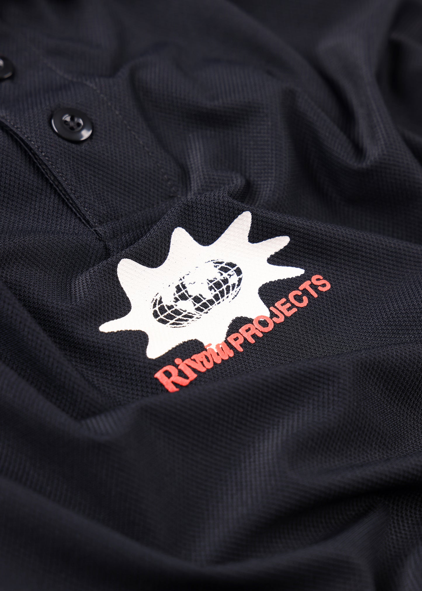 WORLD SPLAT POLO : BLACK