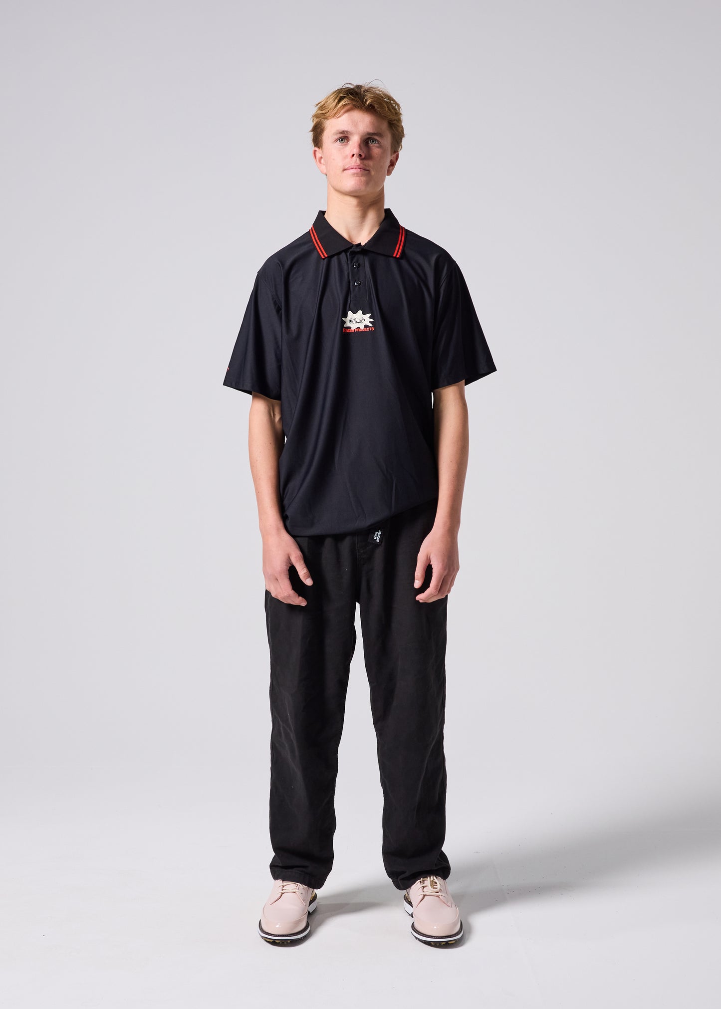 WORLD SPLAT POLO : BLACK