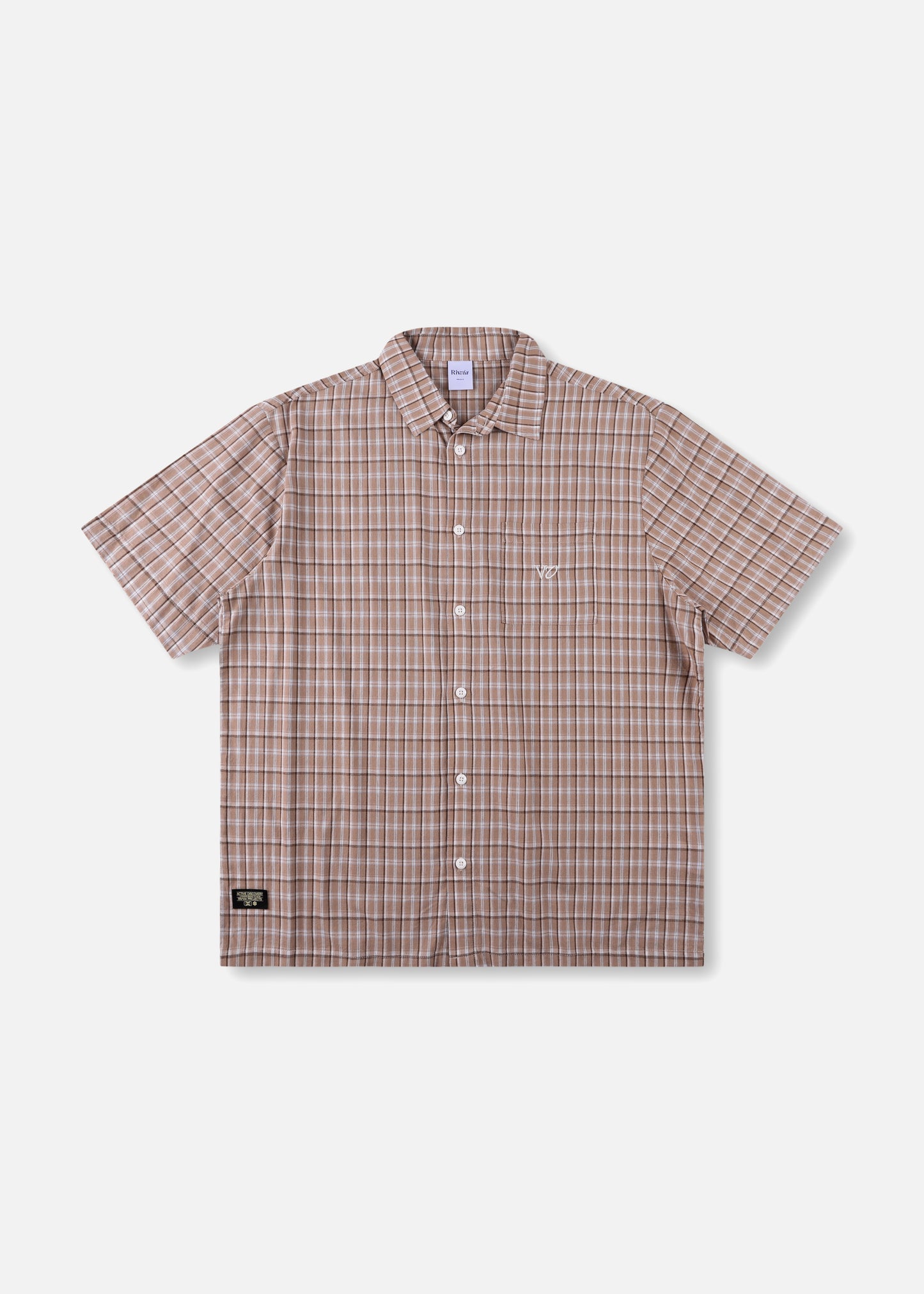 VV CHECK SS SHIRT : BROWN