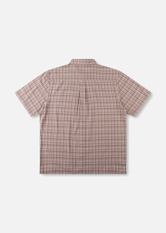 VV CHECK SS SHIRT : BROWN
