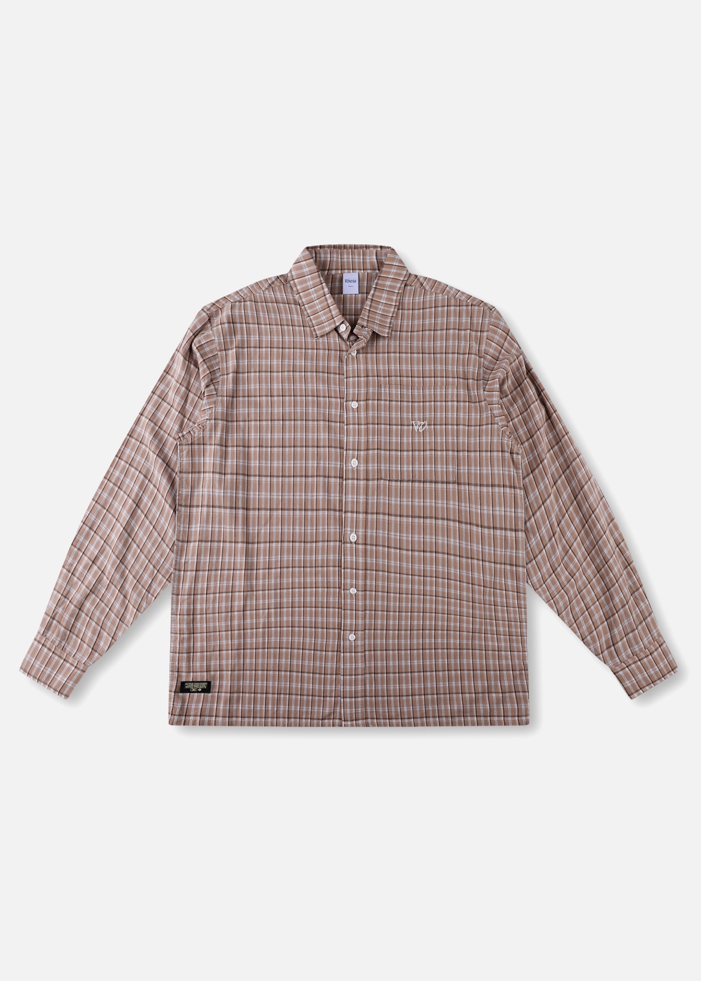 VV CHECK LS SHIRT : BROWN