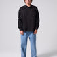 CONTRAST OFF TRACK SHIRT : BLACK