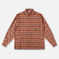 PLAID OFF TRACK SHIRT : ORANGE