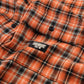 PLAID OFF TRACK SHIRT : ORANGE
