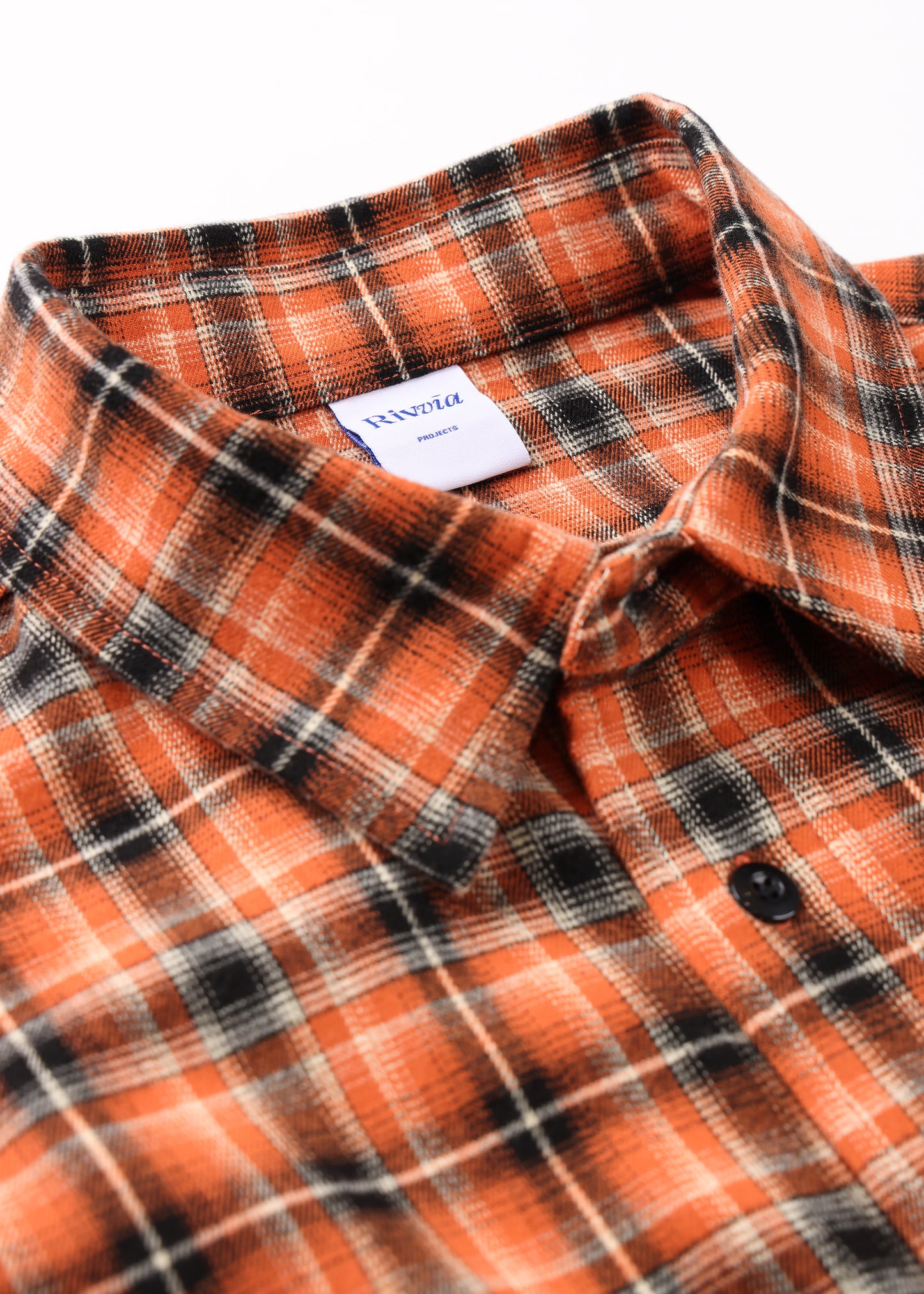PLAID OFF TRACK SHIRT : ORANGE