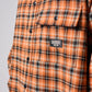 PLAID OFF TRACK SHIRT : ORANGE