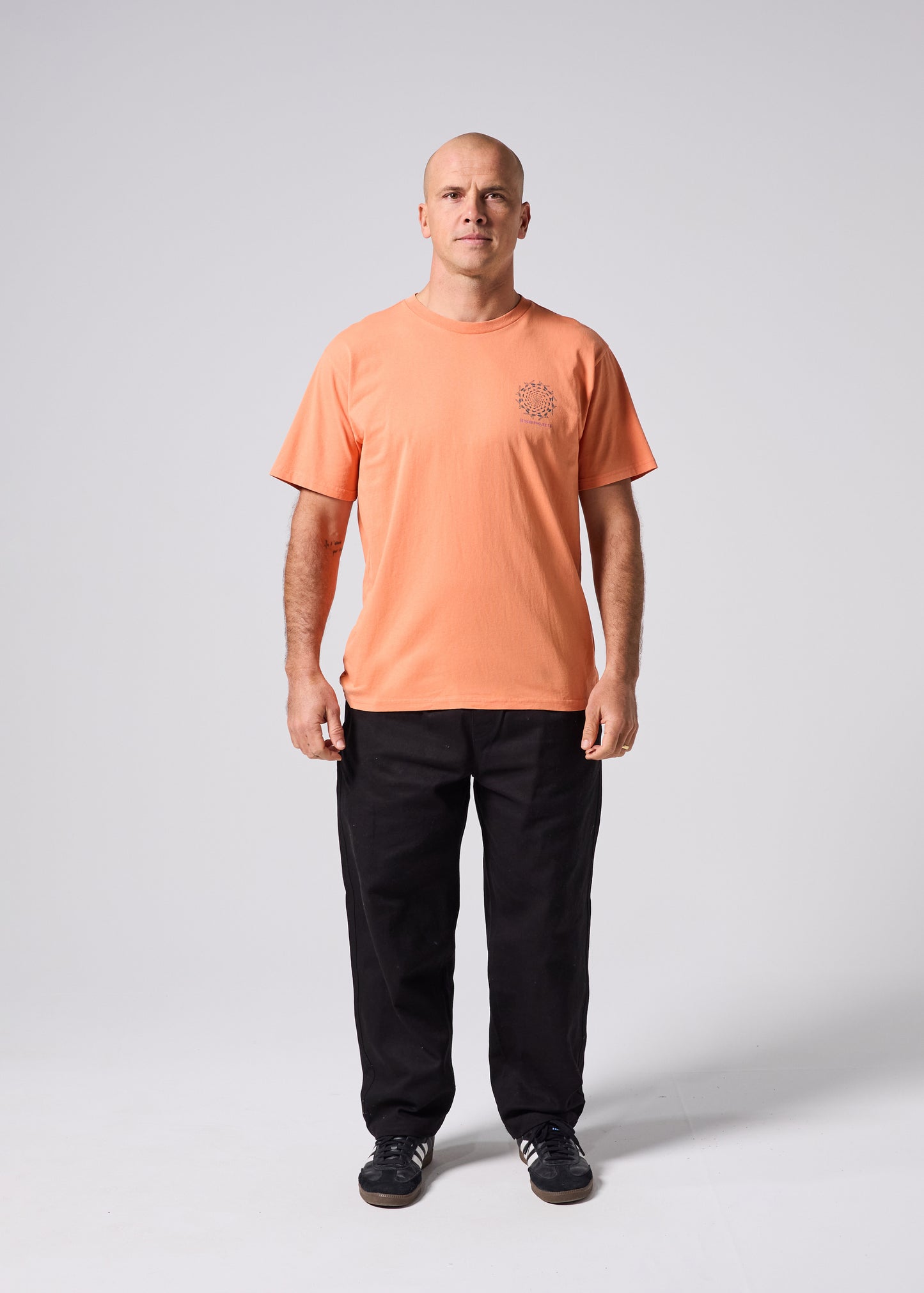 DIMENSION T-SHIRT : ORANGE WASH