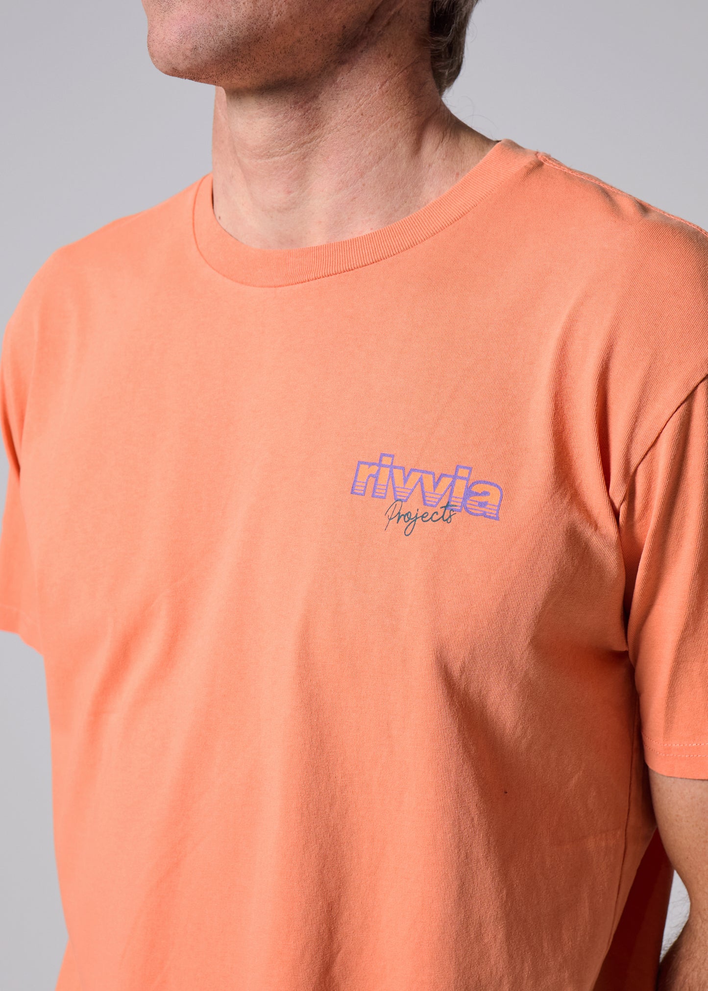 NETWORK T-SHIRT : ORANGE WASH