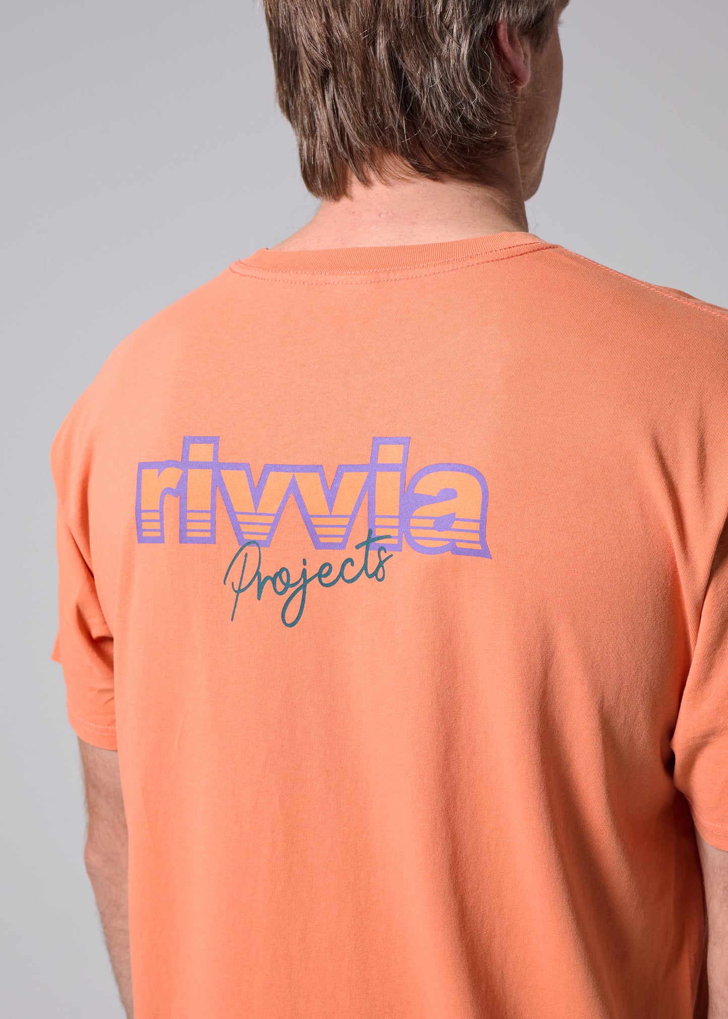NETWORK T-SHIRT : ORANGE WASH