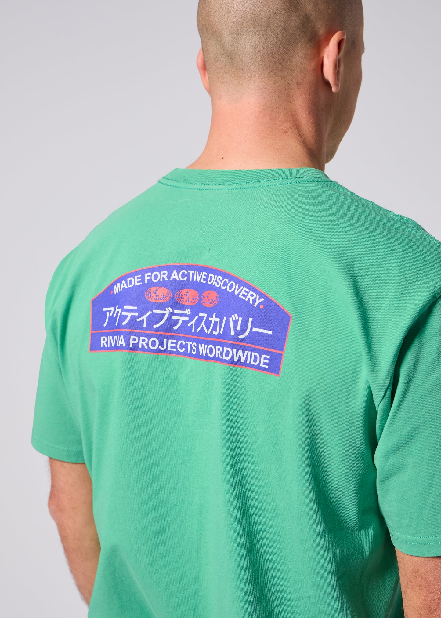 JAPAN VACATION T-SHIRT : GREEN WASH