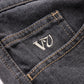 VV DENIM SHORT : WORN BLACK