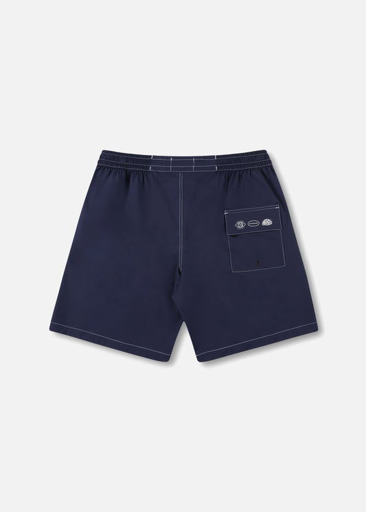 DAILY RIDE CONTRAST SHORT : DARK BLUE