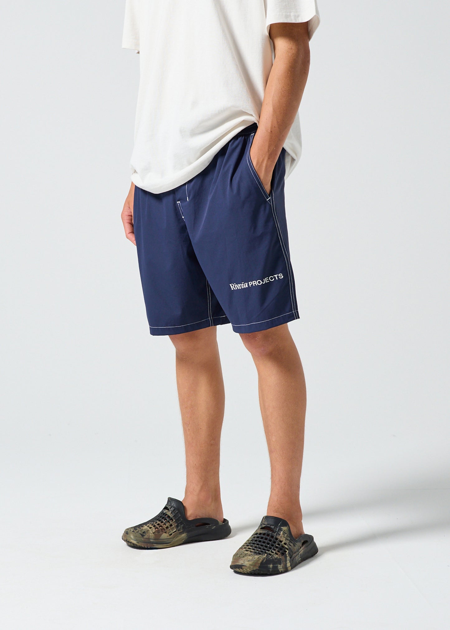 DAILY RIDE CONTRAST SHORT : DARK BLUE