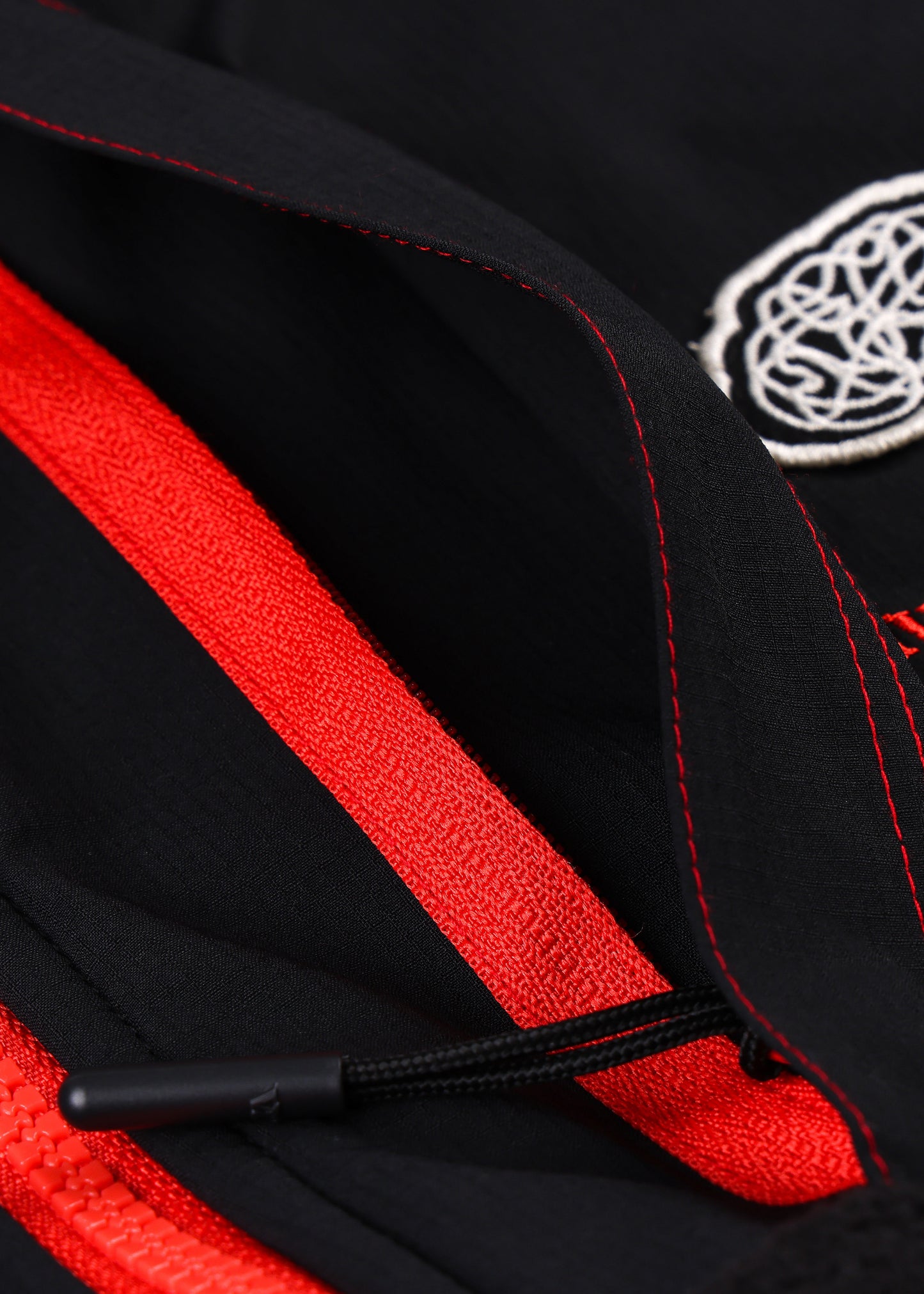 PROJECTS 1/2 ZIP POLAR FLEECE : BLACK/RED