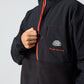PROJECTS 1/2 ZIP POLAR FLEECE : BLACK/RED