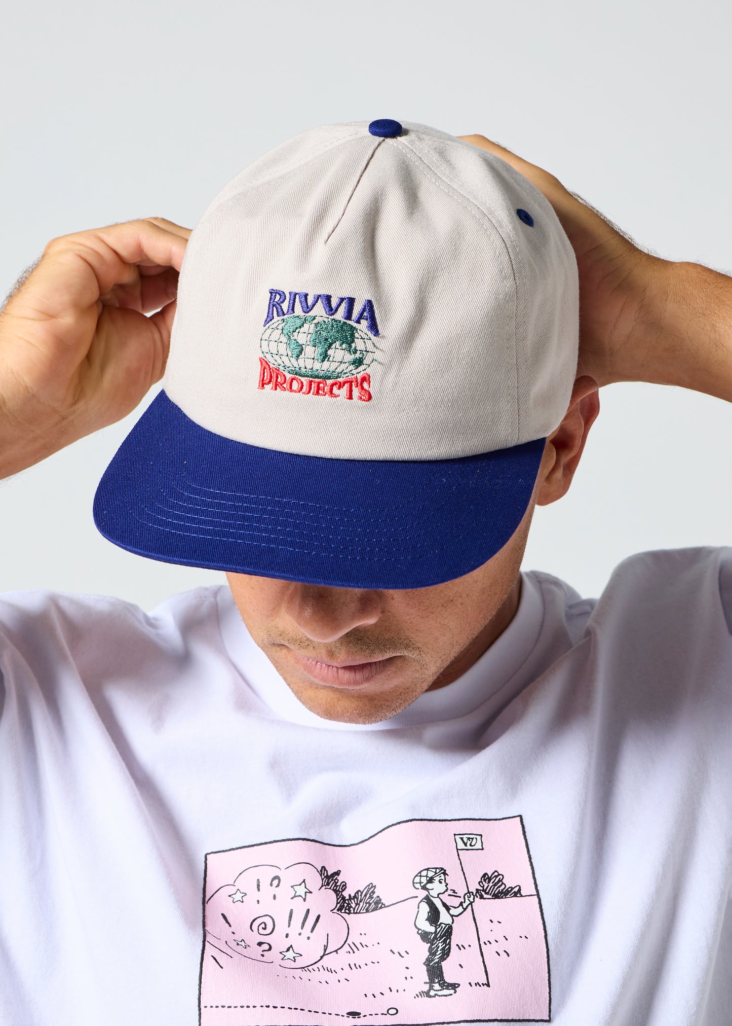 WORLD SERIES CAP : BONE/BLUE