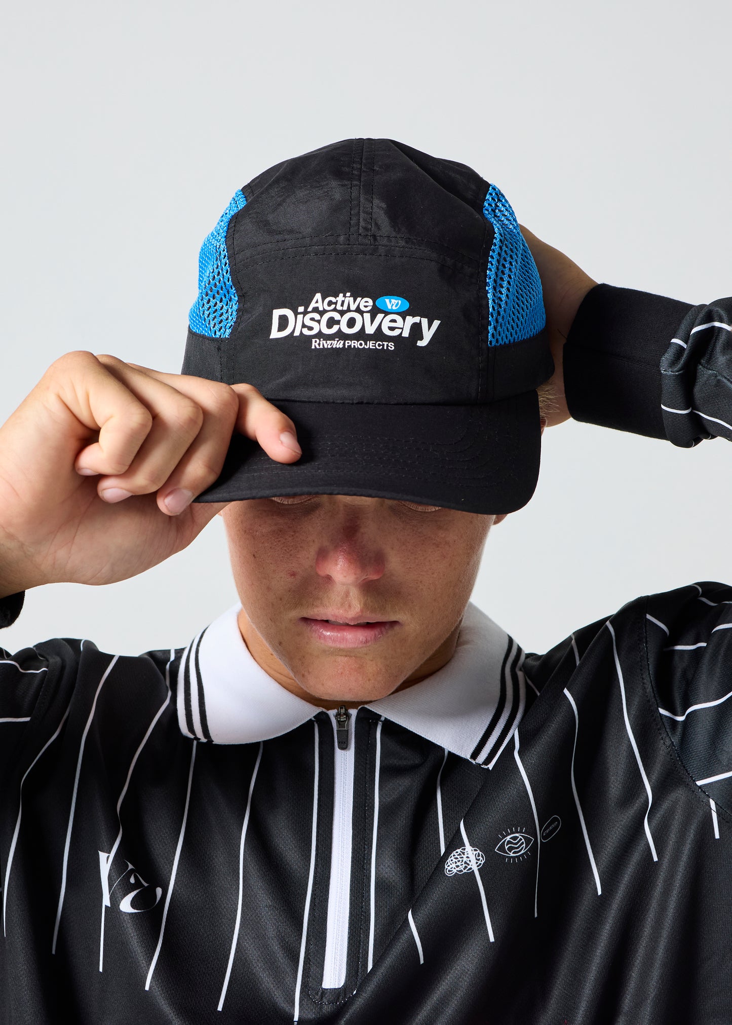 FRAMEWORK RUNNING CAP : BLACK/BLUE