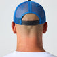 RIVVIA PUFF TRUCKER CAP : BLACK/BLUE