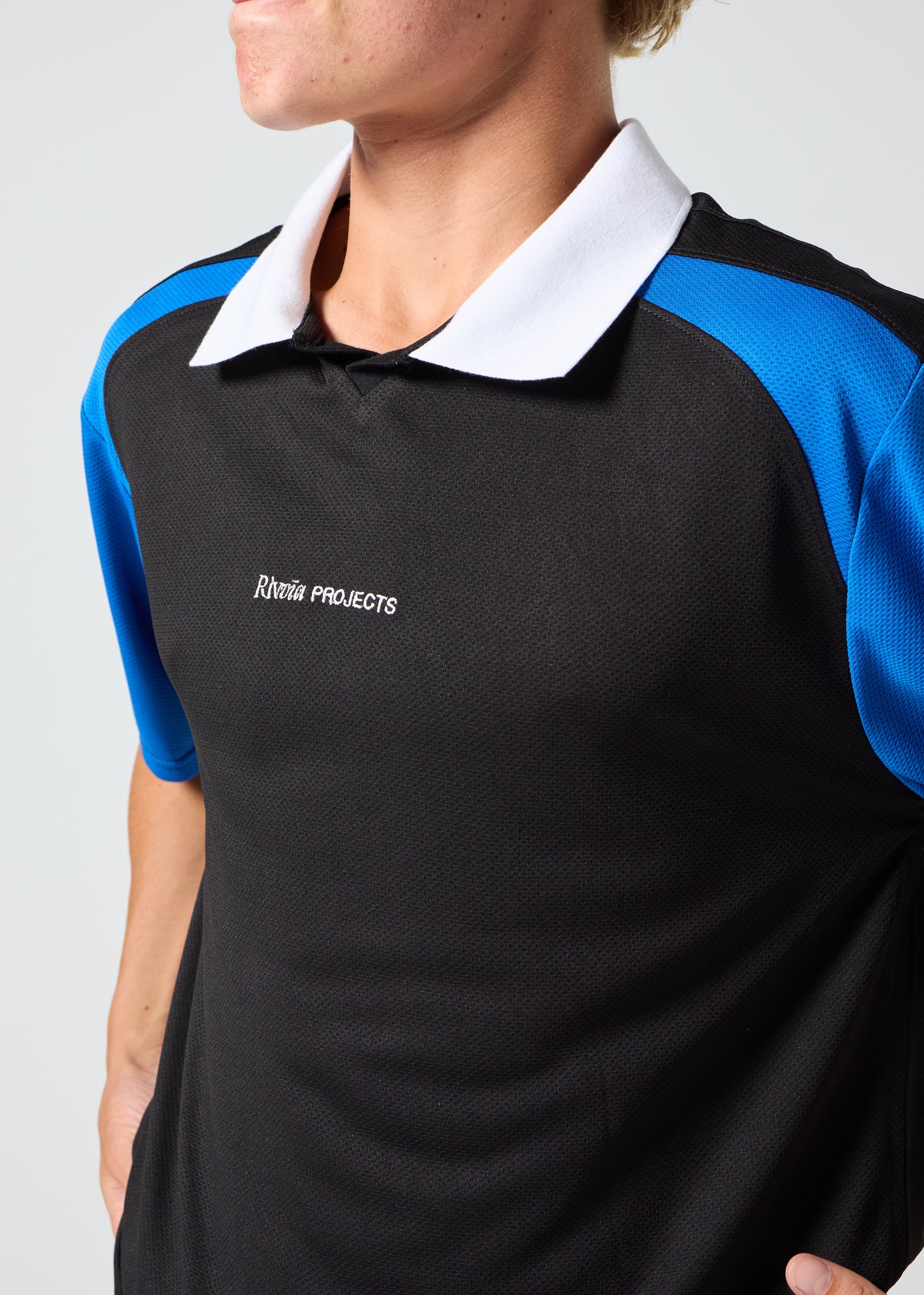 PASSAGE POLO : BLACK/BLUE