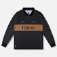 TEAM VV TRACK LS POLO : BROWN/BLACK
