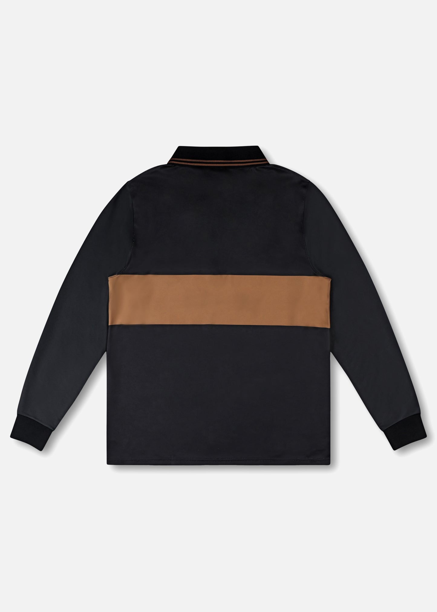 TEAM VV TRACK LS POLO : BROWN/BLACK