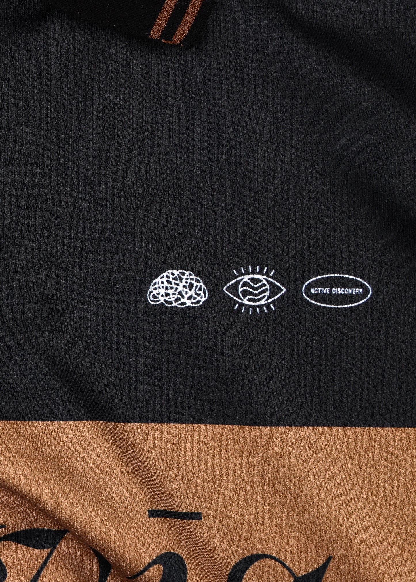 TEAM VV TRACK LS POLO : BROWN/BLACK