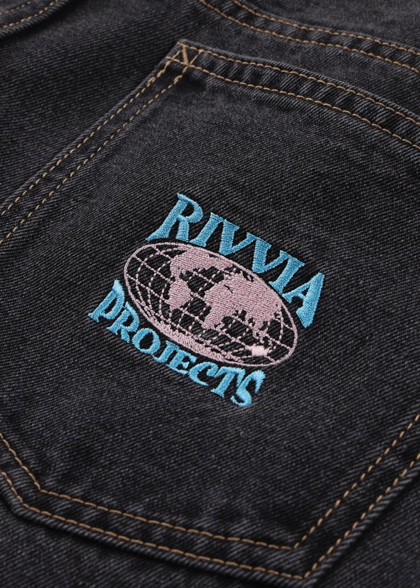 WORLD SERIES DENIM PANT : BLACK