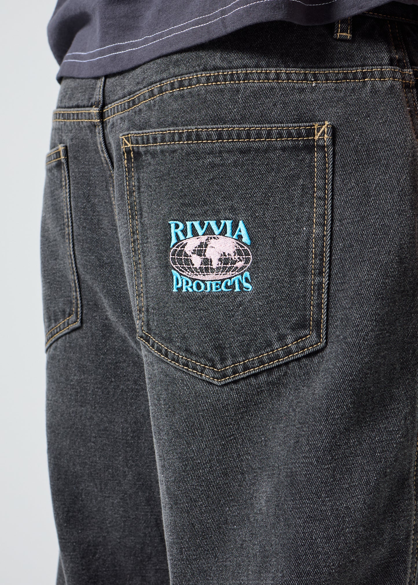 WORLD SERIES DENIM PANT : BLACK