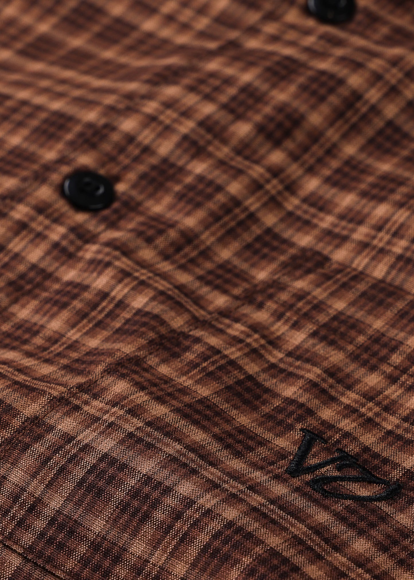 PROJECTS CHECK SHIRT : BROWN BLACK